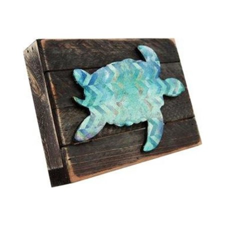 DESIGNOCRACY Turtle Art on Board Wall Decor 98518108